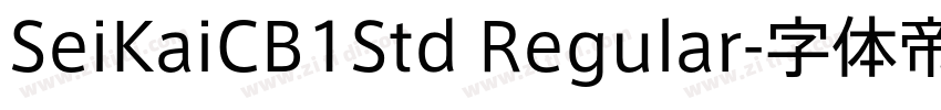 SeiKaiCB1Std Regular字体转换